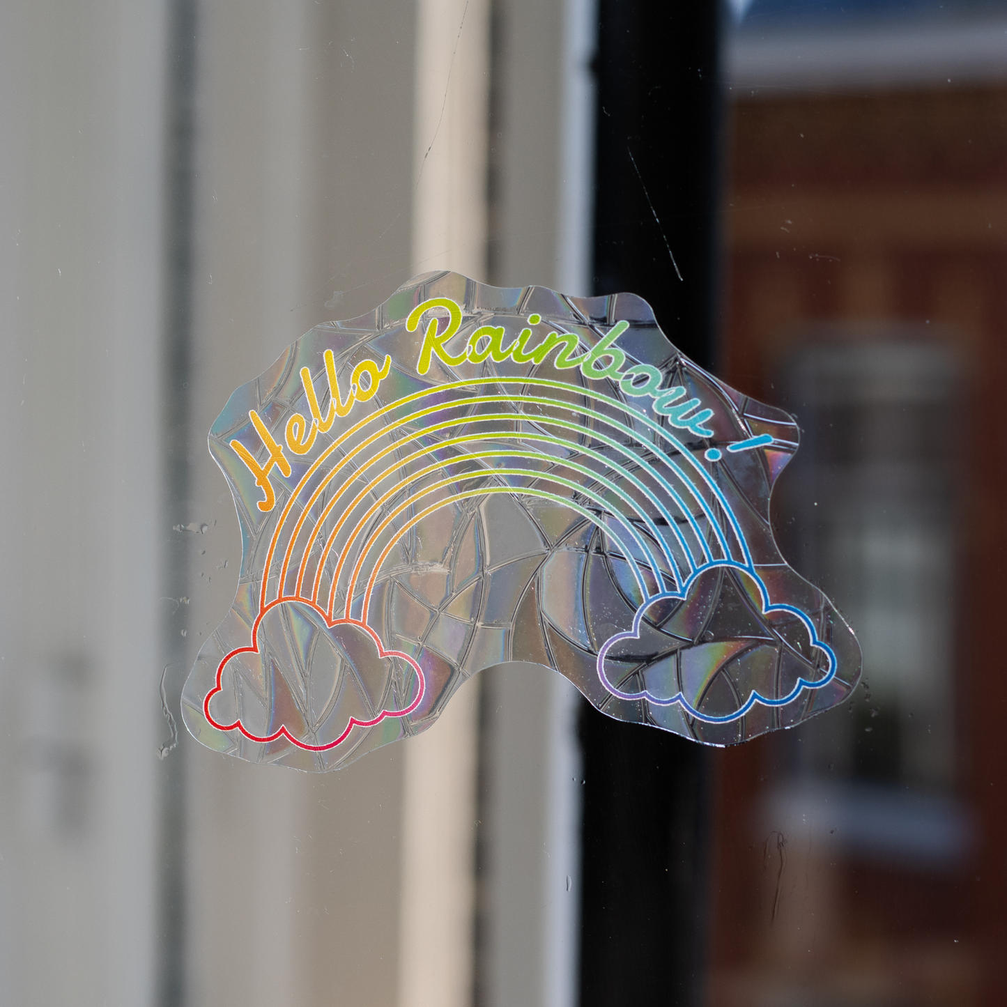 "Hello Rainbow!" Sunsticker