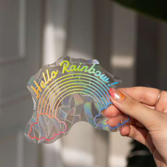 "Hello Rainbow!" Sunsticker